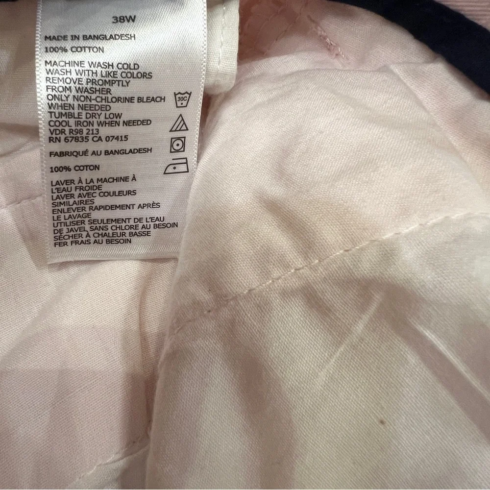Men’s Nautica Pale Pink Flat Front Shorts, Size 38W